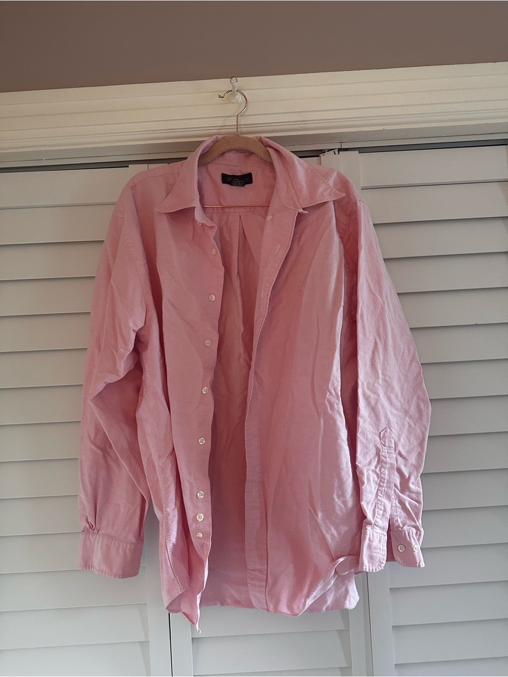 Brooks Brothers Pink Long-Sleeve Button-Up Shirt